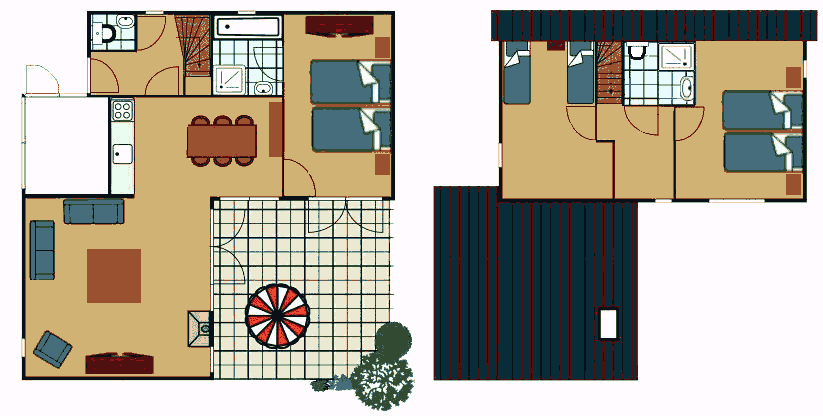 Plattegrond Duinvilla